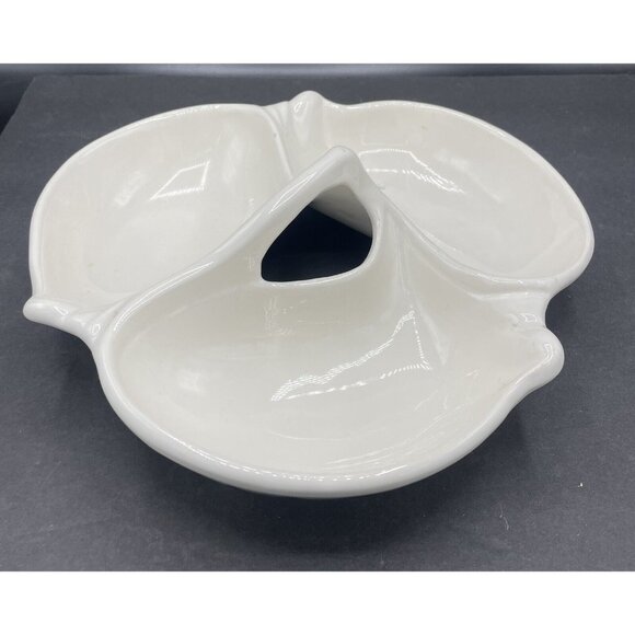 MCM California Original 332 USA Pottery Divided Serving Appetizer Dish - Picture 1 of 7